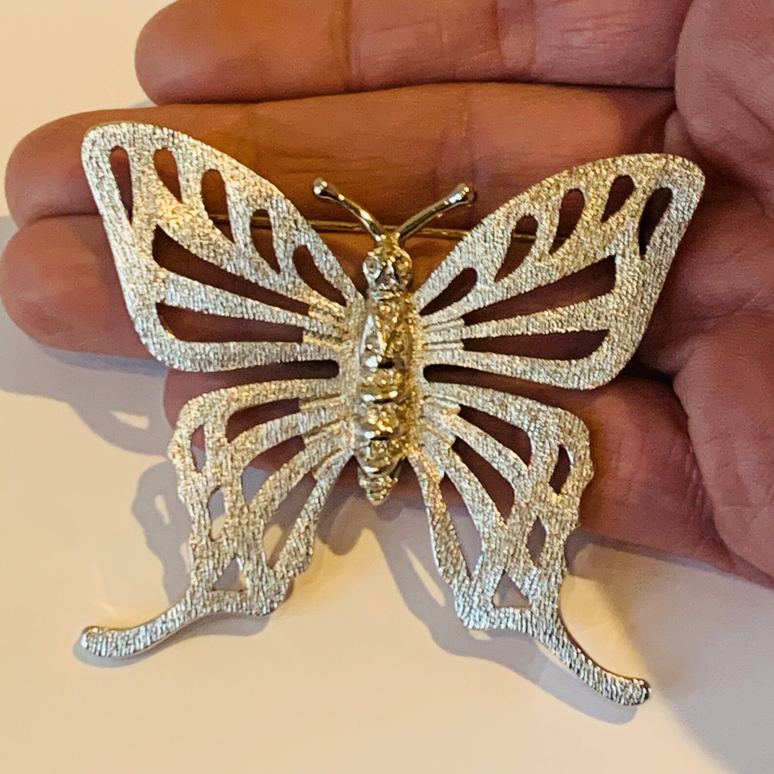 CHRISTIAN DIOR Butterfly large brooch Etsy