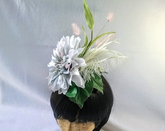 Sasha's Inspiration: a watercolor inspired fascinator with subtle charms