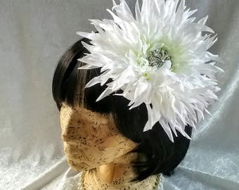 Lila's Lovely: a wild flower fascinator with big sparkle!