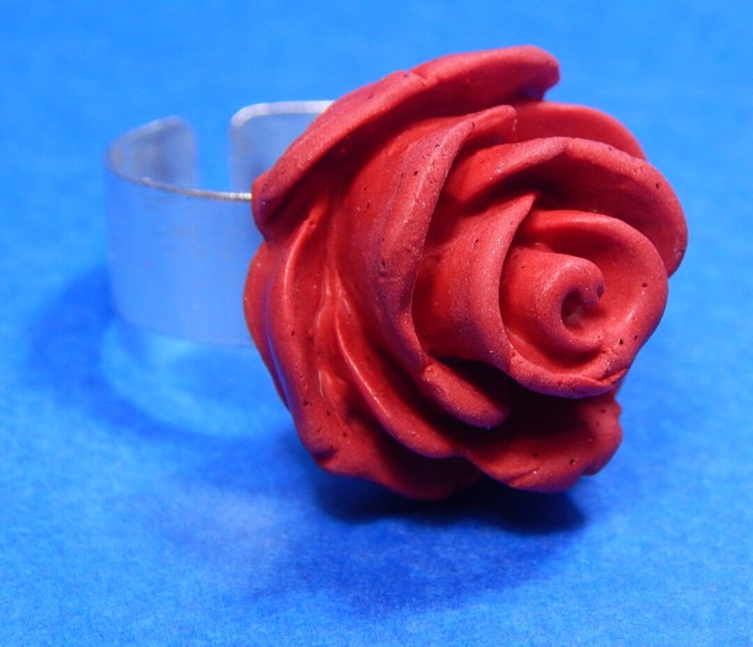 Belle's Red Rose: a Handmade Red Rose Ring Fit for a Queen - Etsy