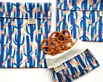 Blue Saguaro Snack Bag