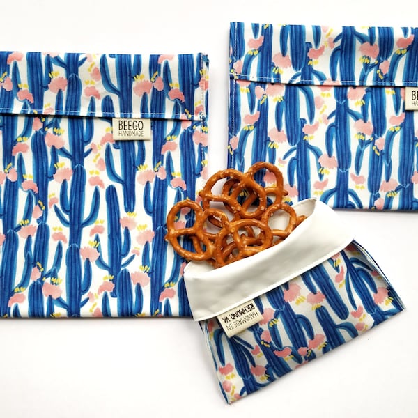 Blue Saguaro Snack Bag