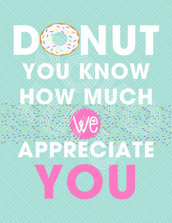 It is an image of Donut Teacher Appreciation Printable inside staff It is an image of Donut Teacher Appreciation Printable inside staff
