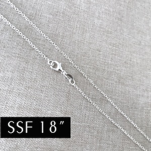 Bundle - 18&quot; - 925 Sterling Silver Filled Necklace Chain - Dainty Fine - 18&quot; - 18 Inch - Lobster Claw Clasp - .925 Stamped - Cable Chain