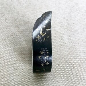 Moon Stars - Washi Tape - Paper Tape - Deco Tape - Decorative Tape - 1 Roll - 5m Long - 15mm wide