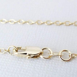 Bundle 18 18KT Yellow Gold Filled Chain Dainty Fine 18 18 Inch Necklace Lobster Claw Clasp 18 Karat KT YGF Cable Chain image 7