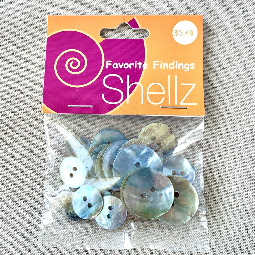 1820 Shell - Shellz - 2 Holes - Assorted Sizes - Natural - Etsy