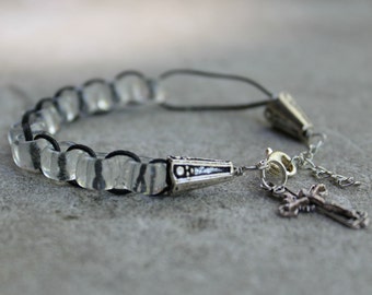 Clarity Catholic Christian Prayer Bracelet Movable Good Deed Beads