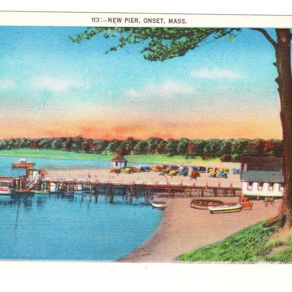 Onset Massachusetts Vintage Postcard (unused)