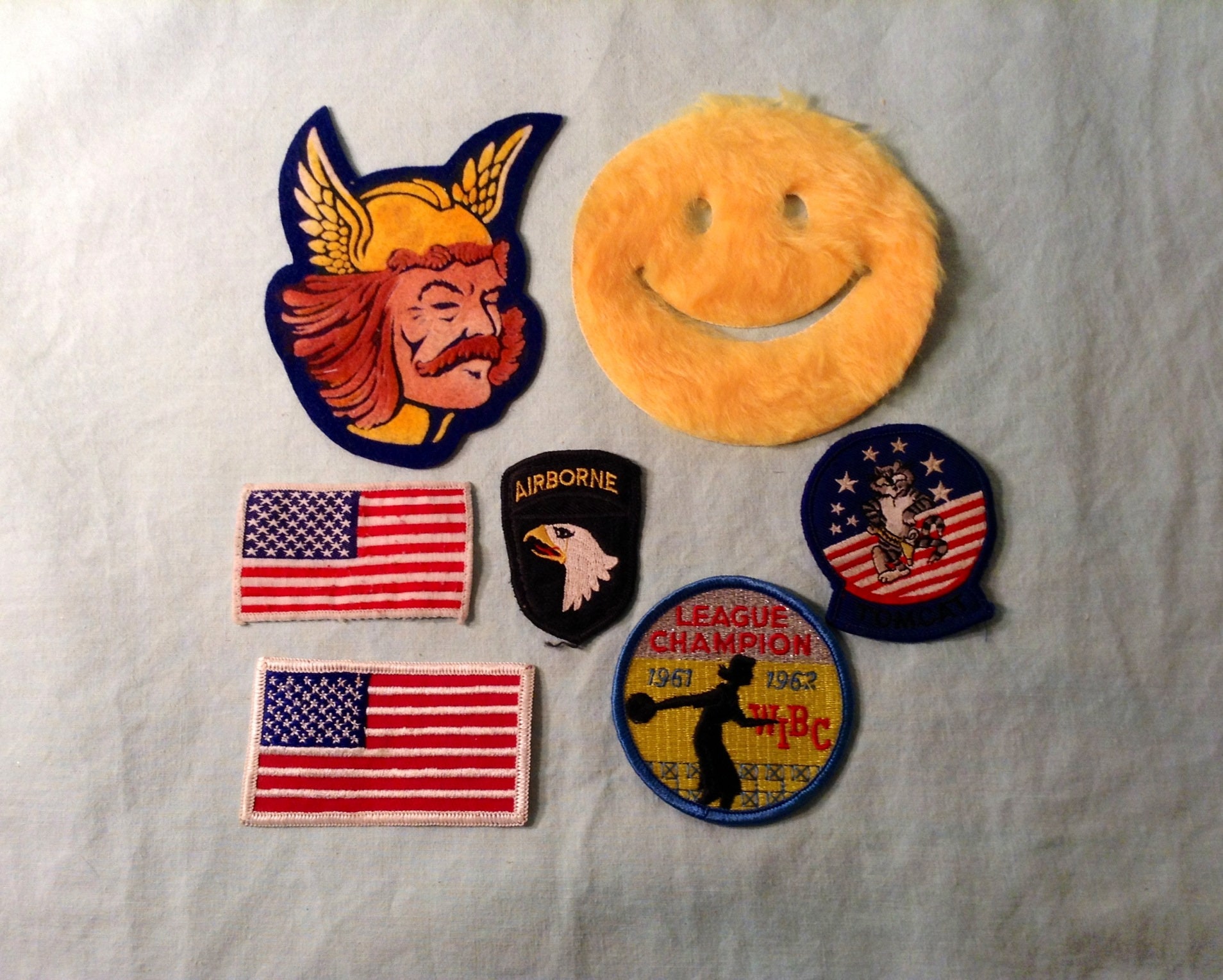 Set of 7 Vintage Sew on Patches Clothing Fashion Accessory Etsy