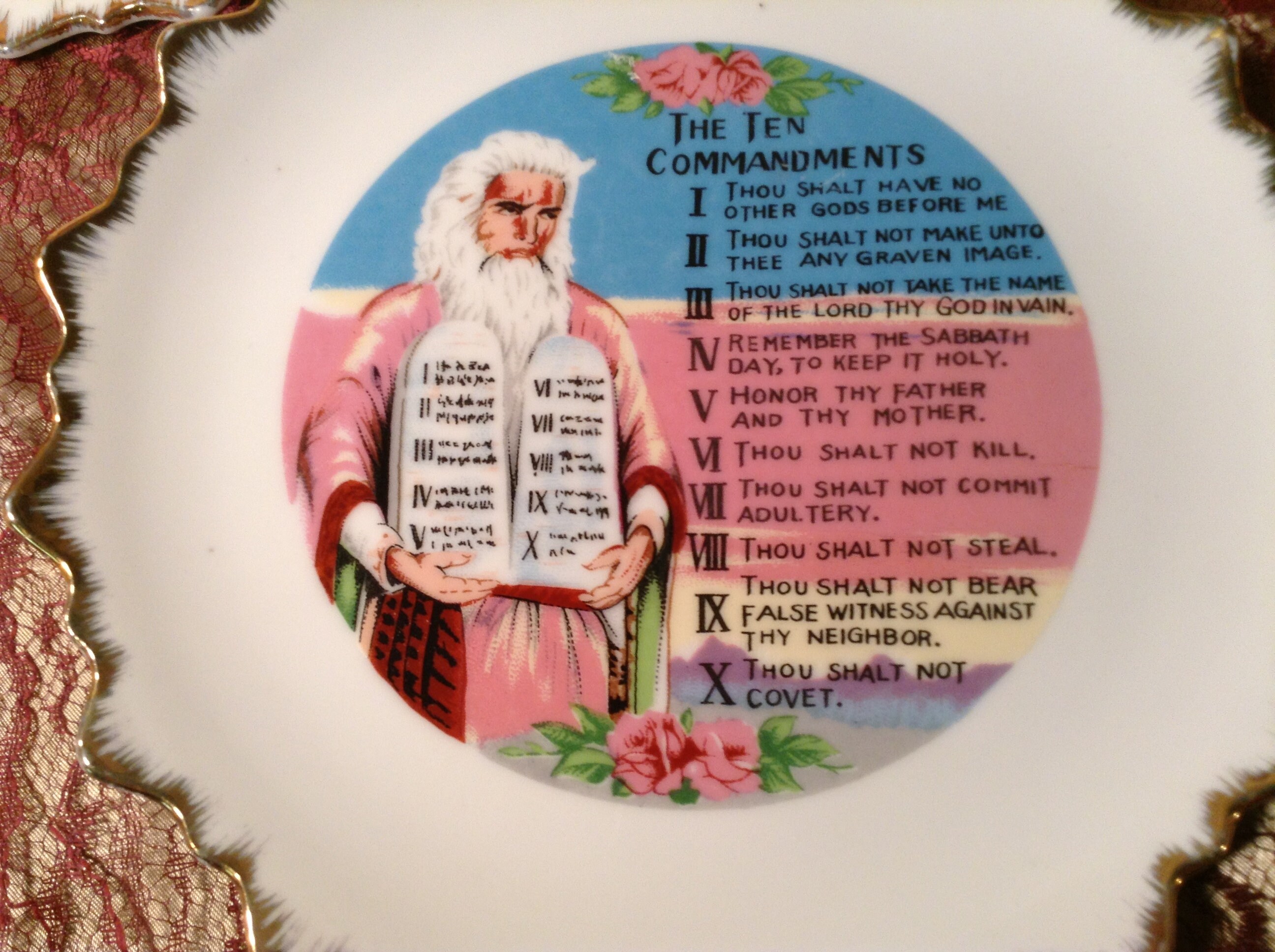 Set of 2 Collectible Hanging Religious Plates 10 Etsy