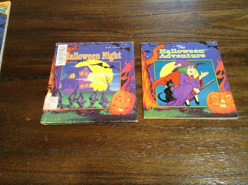 Set of 3 Children's Halloween Books 1990s Kids Beginner Etsy