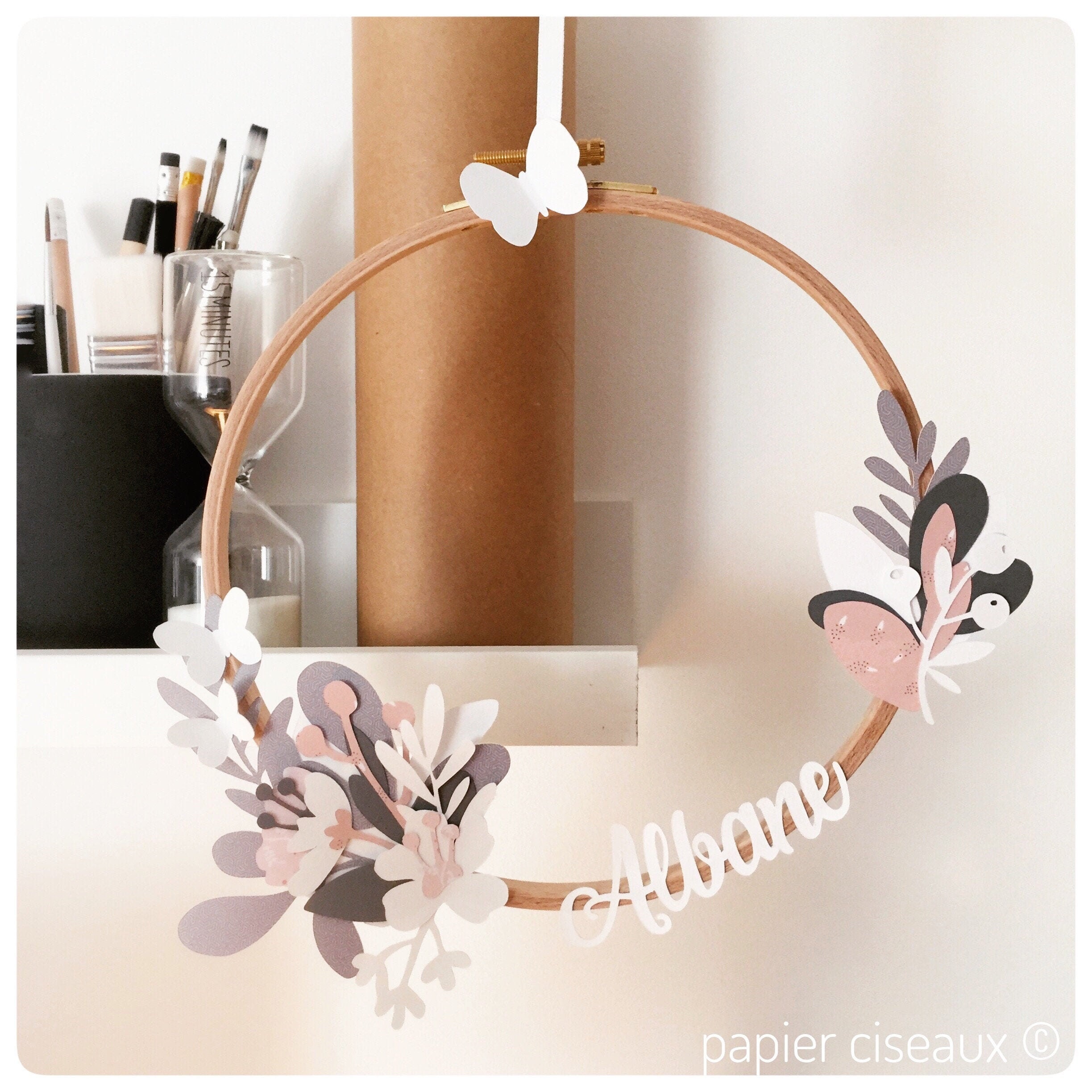 Anneau Fleurs et Papillons