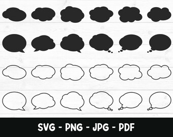 Quotes Bubble Svg Etsy