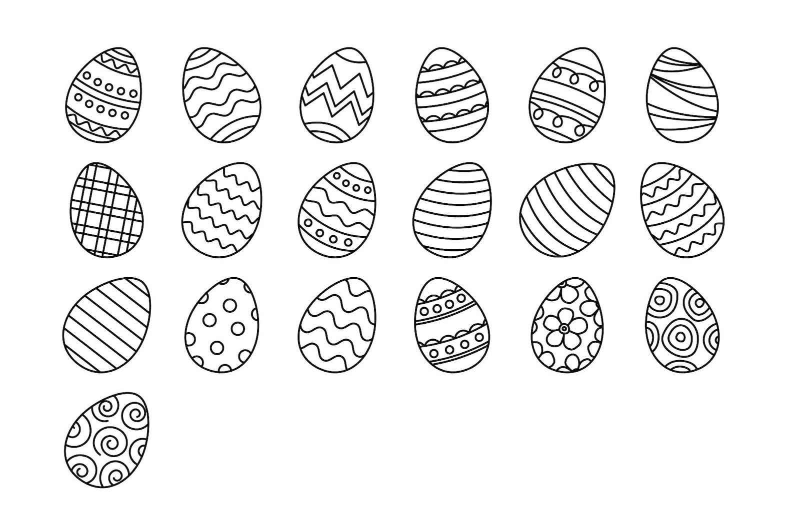 Easter Doodle Printable