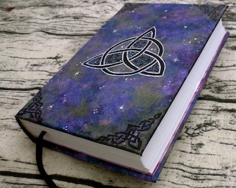 Triquetra Journal, Blank Book of Shadows, A5 BOS, Charmed Grimoire