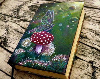 Mushroom Fairy Journal, Blank Book of Shadows, BOS, Grimoire, A5 Sketchbook
