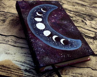 Moonphase A5 Journal, Blank Book of Shadows, Grimoire