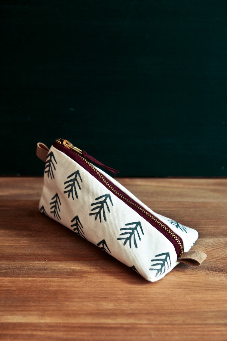 HOMEWORK design pencil case with tree pattern