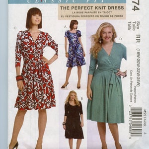 Mccall s Sewing Pattern 5974 Misses Knit Dress With Midriff and Neckline Variations Uncut ff Misses Size 8 10 12 14 16 Palmer pletsch Etsy Canada