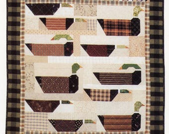 Unlimited Ducks Pieced Wall Hanging Quilt Pattern Country Threads 1994 Mallard