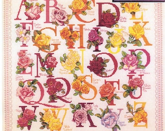 The Rose Alphabet Cross Stitch Pattern Vermillion Stitchery 225