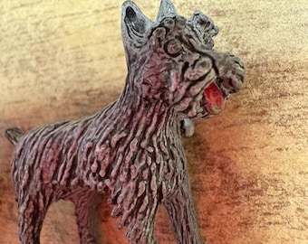 Signed Schnauzer Pins: Set of Two, Dog Lover Gift