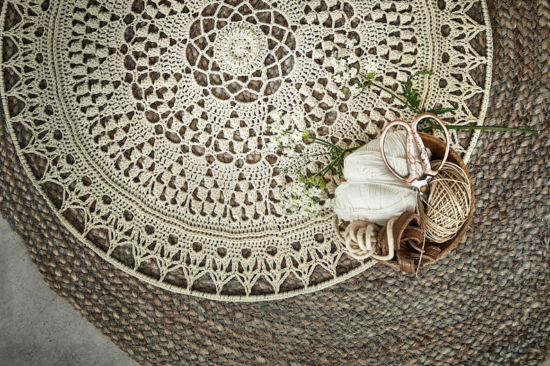 Ketuts mandala haakpatroon uit boeken Journey/Crochet Journey afbeelding 3