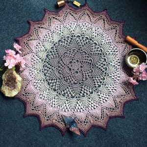 Lotus & Blossom mandala crochet pattern image 5