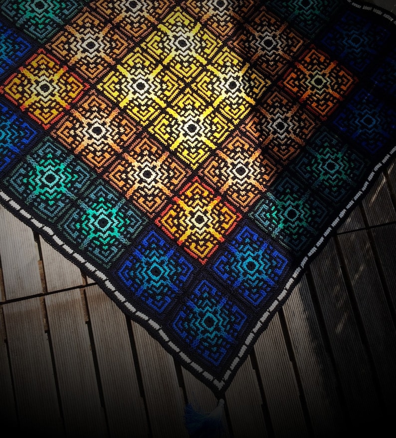 Medina Mosaic tiles crochet pattern image 5