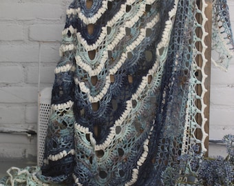 Oceanborn shawl crochet pattern