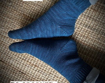 the Ultimate Guide to crochet basic socks - crochet pattern