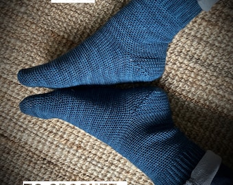 the Ultimate Guide to crochet basic socks - crochet pattern