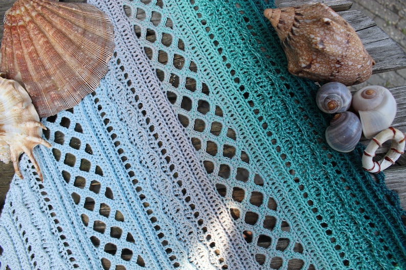Soul of the Sea Shawl crochet pattern image 5