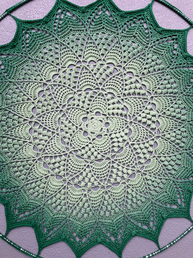 Lotus & Blossom mandala crochet pattern image 1