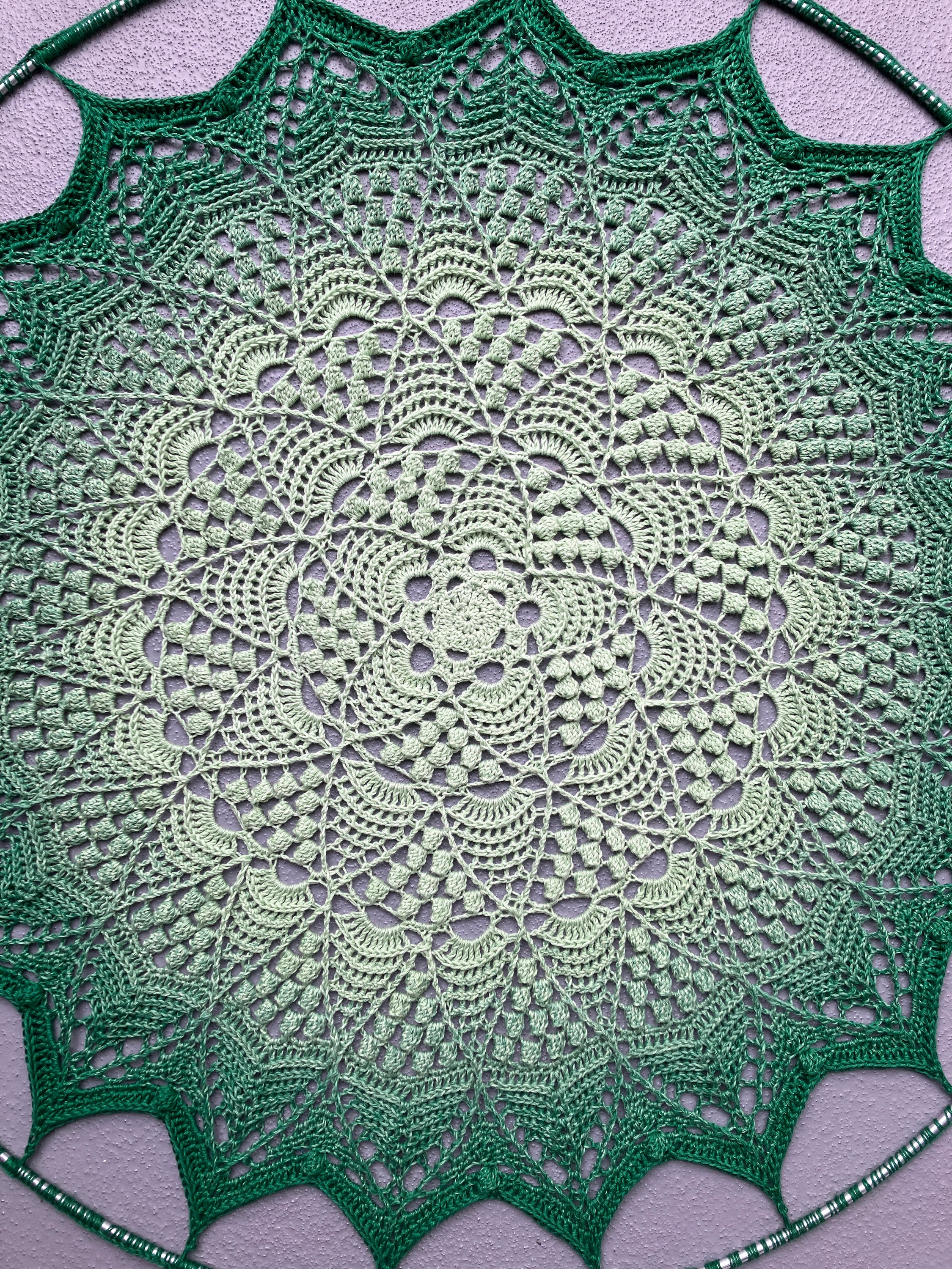 Lotus Flower Crochet Doily Pattern
