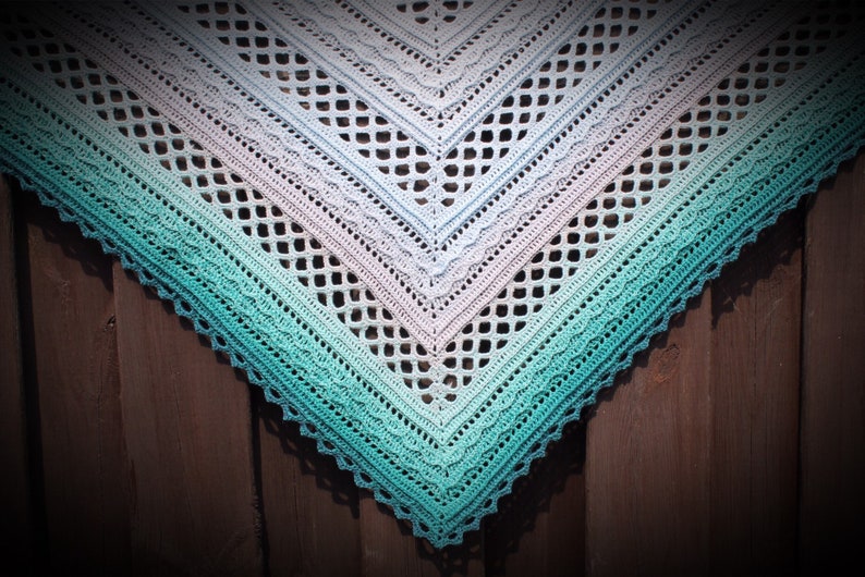 Soul of the Sea Shawl crochet pattern image 1