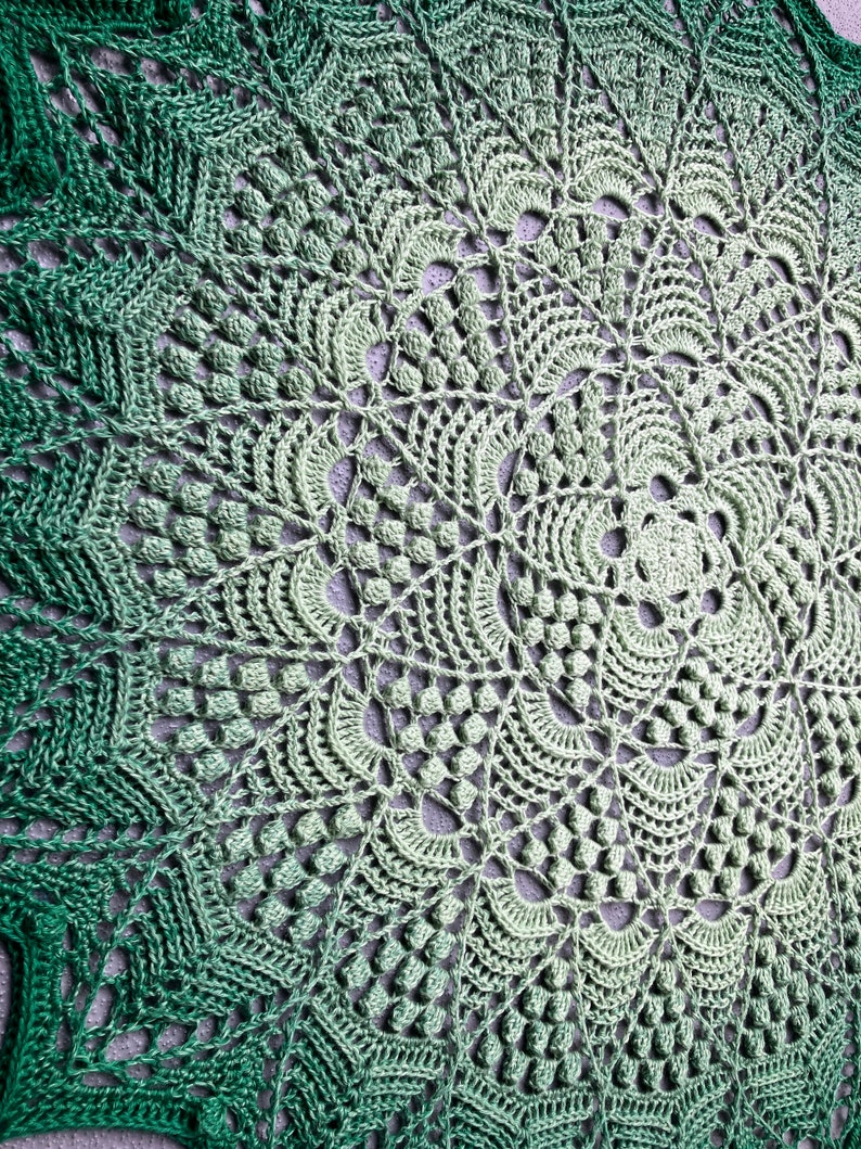 Lotus & Blossom mandala crochet pattern image 3
