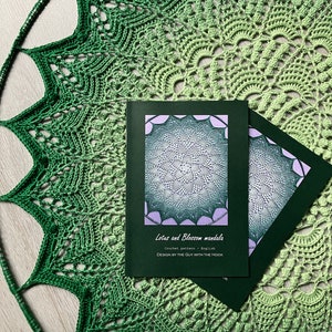 Lotus and Blossom mandala crochet pattern booklet