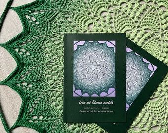 Lotus and Blossom mandala crochet pattern booklet