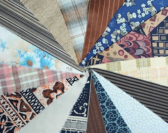 Vintage Fabric Scraps - Mixed Textures & Patterns for Quilting, Sewing, Craft Projects