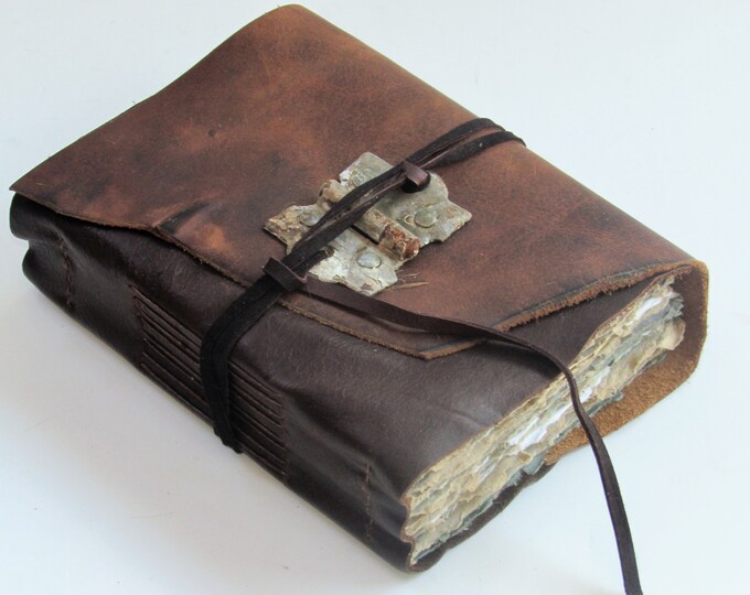 Antique Leather Book Handmade Leather Journal Leather Bound Etsy
