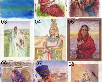 Cards 1 to 8 - Powerful Women Oracle Card Deck - Original Art