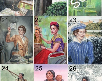 Cards 18 to 26 - Powerful Women Oracle Card Deck - Original Art