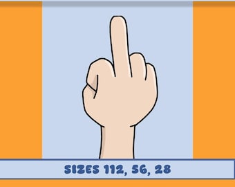 Animated Middle Finger Emote: Funny Twitch/Discord GIF (Digital Download)