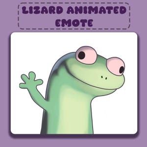 Animated Lizard Button Meme Emote for Twitch & Discord – Hilarious Stream Overlay GIF