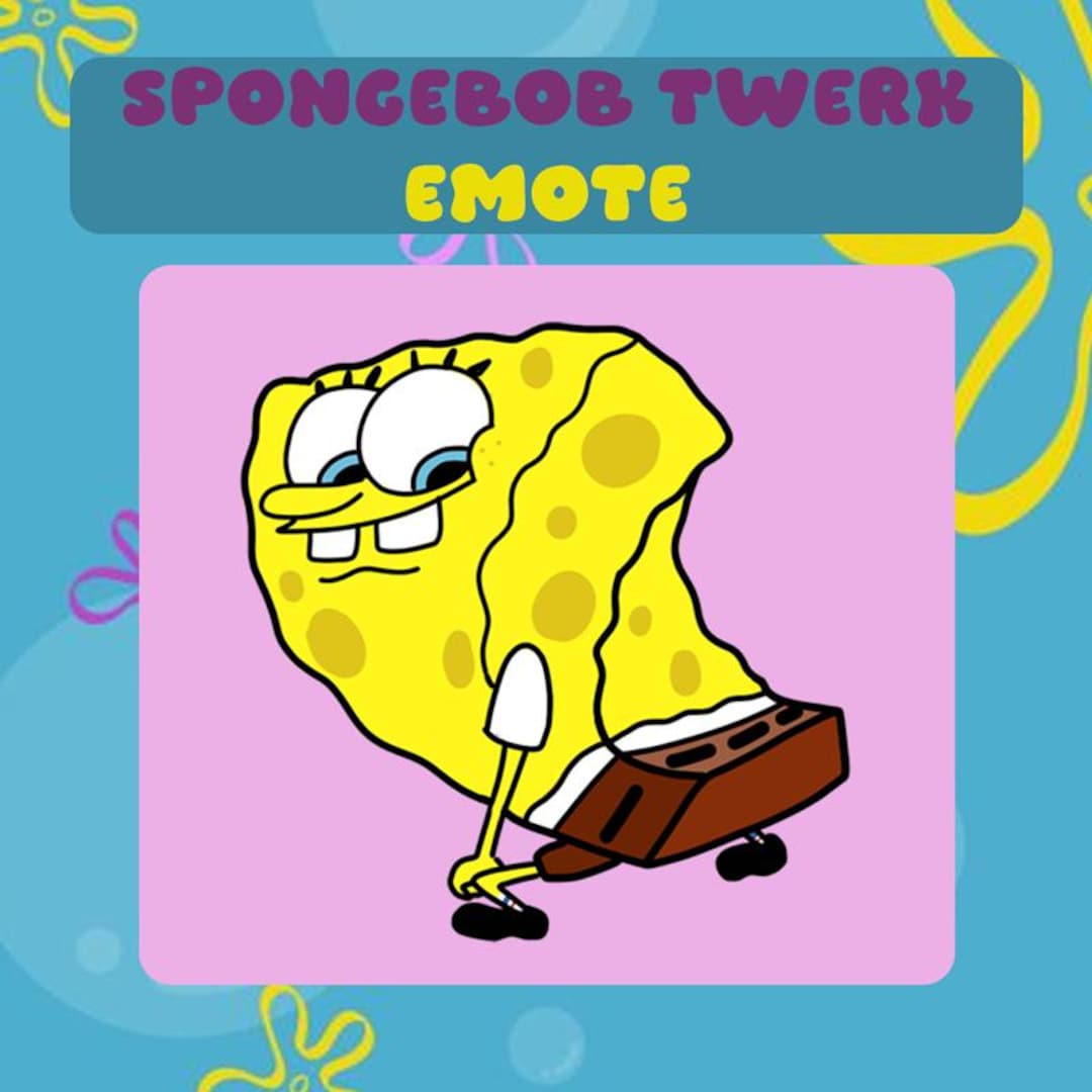 Twerking Sponge Meme GIF Emote | ストリーマー向けの面白いアニメーションTwitch \u0026 Discord Emote  - Etsy 日本, image size:1080x1080