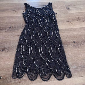 Grey Beaded Dress