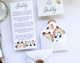 First Birthday as my Daddy | New Daddy Poem from Baby to Daddy | | New Daddy Keepsake | Happy First Birthday as my Daddy | First Birthday