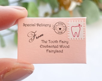 Tooth Fairy Letter Kit: Handmade Fairy Mail with Keepsake Extras Pink